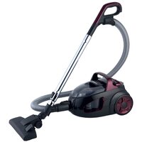 Aspirator fara sac HAUSBERG HB-2822MV, 1200-1600W, multiciclon, aspirare uscata, capacitate 2 litri, filtru HEPA, control viteza, derulator automat cablu, Mov-Negru