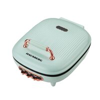 Aparat electric pentru pizza si grill HAUSBERG HB-3565, 1400-1700W, Placa deincalzire cu doua laturi, Termostat, Bachelina