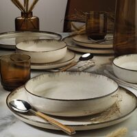 Сервиз за маса Moderna Dotti, 24 части, 6 души, порцелан, канела, кутахя порцелан