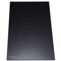Plita incorporabila HAUSBERG HB-1536, Vitroceramica, 2 zone de gatit, 9 trepte de putere, 3200 W, Touch control, Timer, Sticla Neagra