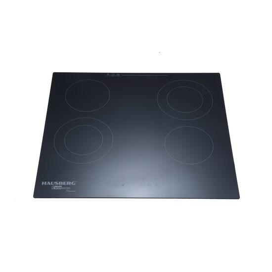 Plita incorporabila HAUSBERG HB-1537, Vitroceramica, 4 zone de gatit, 9 trepte de putere, 3200 W, Touch control, Timer, Sticla Neagra