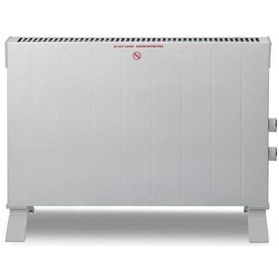Convector electric Kumtel Luxell C2947, 2500W, Termostat reglabil, sistem de siguranta, silentios, Alb