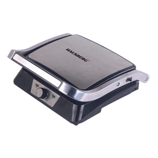Sandwich maker & grill HAUSBERG HB-538IN, 1850-2200W, Termostat reglabil, Placi acoperite cu granit, Maner din aluminiu, Corp din Inox
