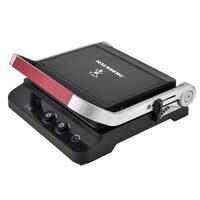 Sandwich maker & grill HAUSBERG HB-636NG, 1650-2000W, Termostat reglabil, Buton de control, Afisaj Led, Inox