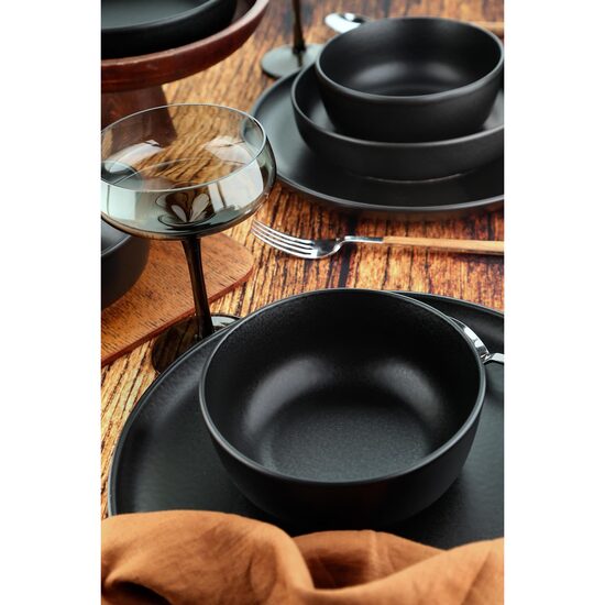 ПОРЦЕЛАН КОМПЛЕКТ 18БР CRUTON МАТОВО-ЧЕРНО