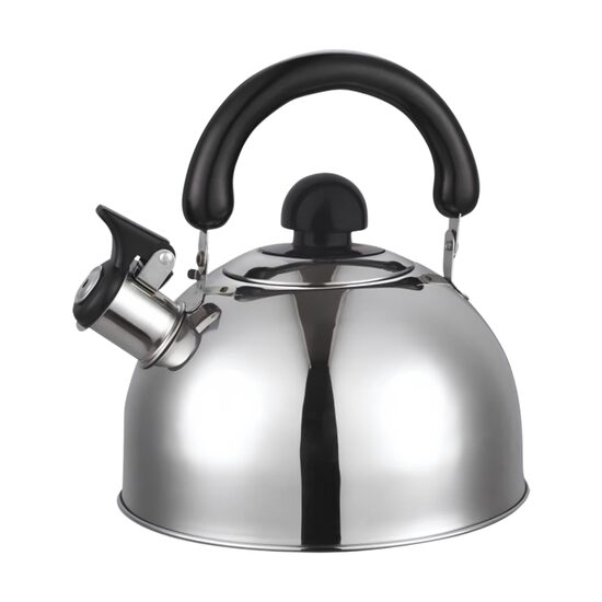 Ceainic din inox cu fluier HAUSBERG HB-H465IN, pentru Plita gaz, ceramica, electrica & inductie, Capacitate 2L