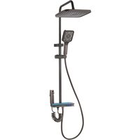 Set dus cu Afisaj Digital Freddo SN-5020NG, 4 Setari Dus, Efect de Ploaie, Metal-Zinc, Gri