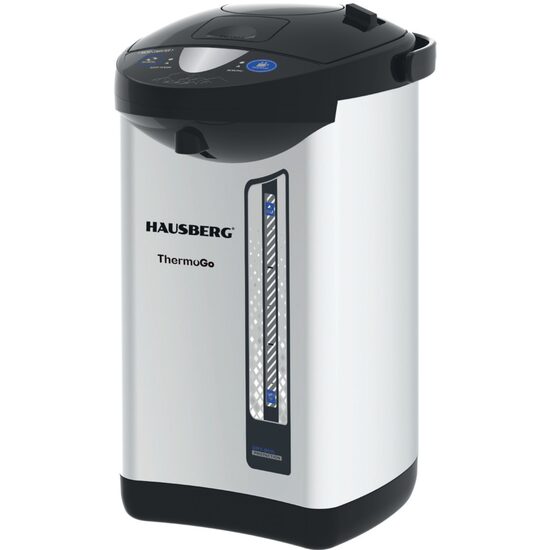 Fierbator electric si Termos HAUSBERG HB-3645IN, 750-900W, 220-240V, 5,2L, Mentinerea calda a lichidelor, Indicator al nivelului apei, Protectie impotriva incalzirii, Thermo Pot, Inox