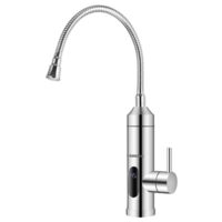 Incalzitor instant de apa Hausberg HB-F5017, 3600W, Afisaj LED, Inox 304, Furtun flexibil, Termostat 120°C, IPx4