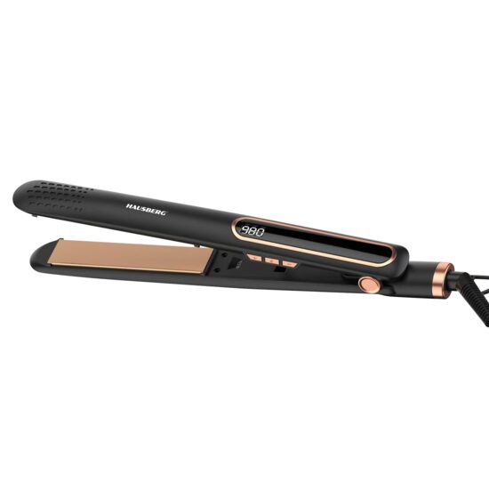 Преса за коса HAUSBERG HB-203NG, за сухо/мокро изправяне, 140-230°C, цифрово управление, PTC отопление, 25W